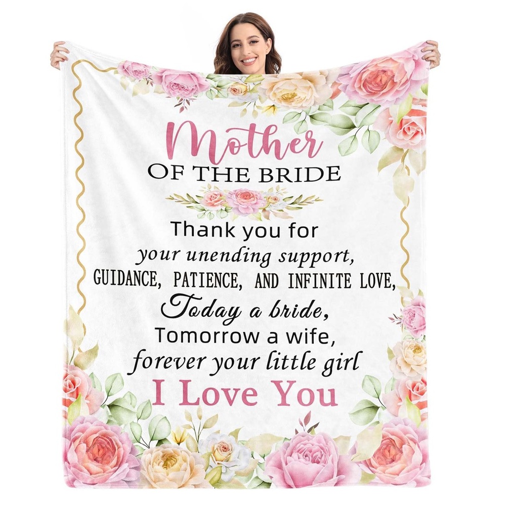 Mother Of The Bride Gift Blanket From Bride At Wedding Engagement Bridal Shower